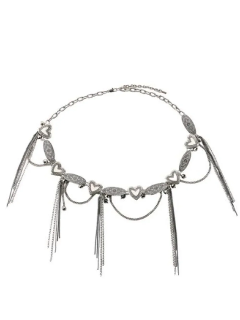 HEART CHARM CHAIN BELT